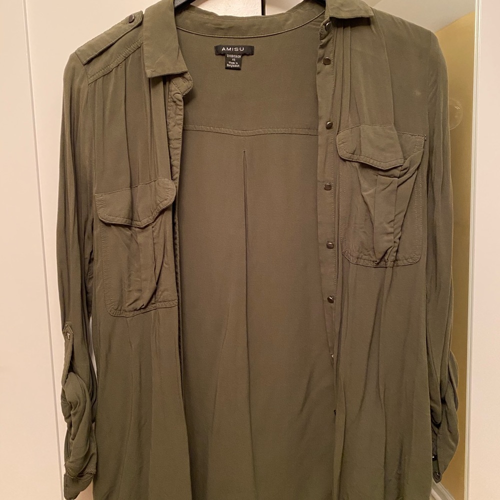 Shirt dark green
